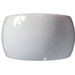 White Wide Acrylic Bangle Bracelet